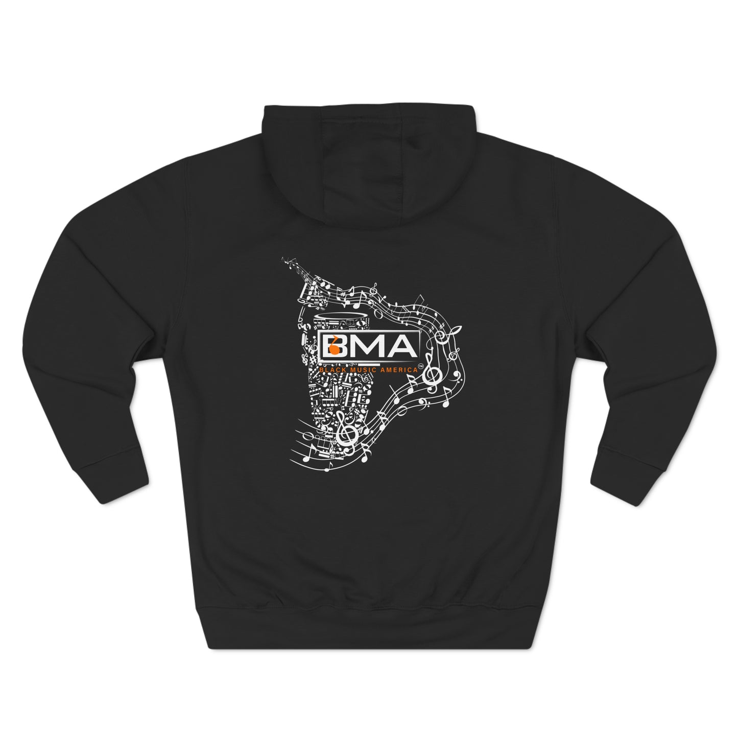 Three-Panel Fleece Hoodie BMA Bongo Back Design