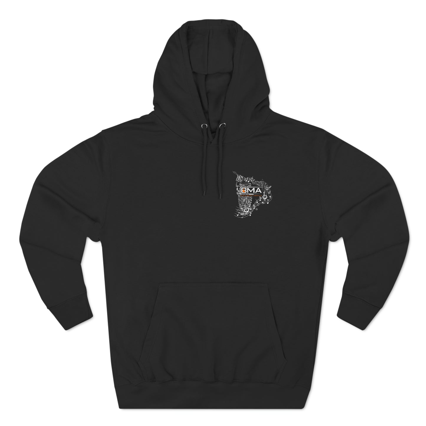 Three-Panel Fleece Hoodie BMA Bongo Front Design