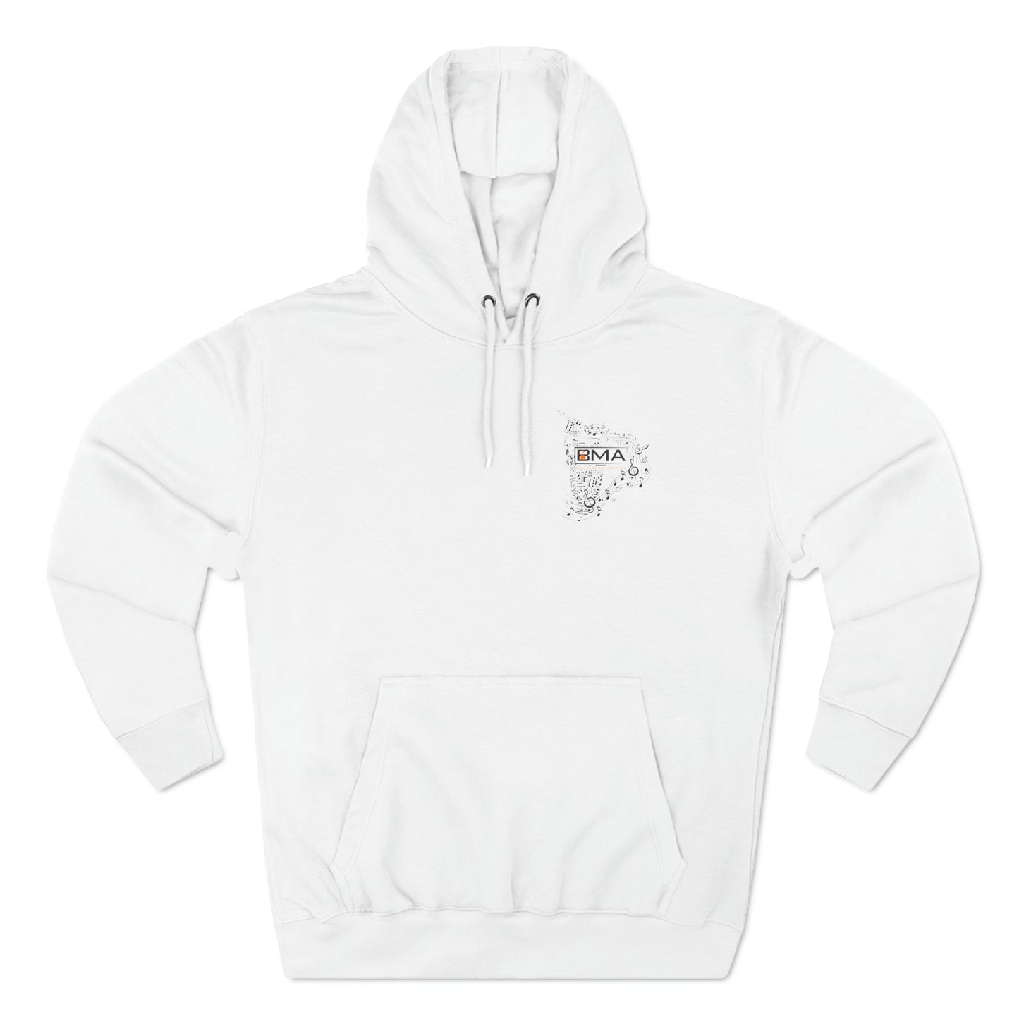 Three-Panel Fleece Hoodie BMA Bongo Front Design