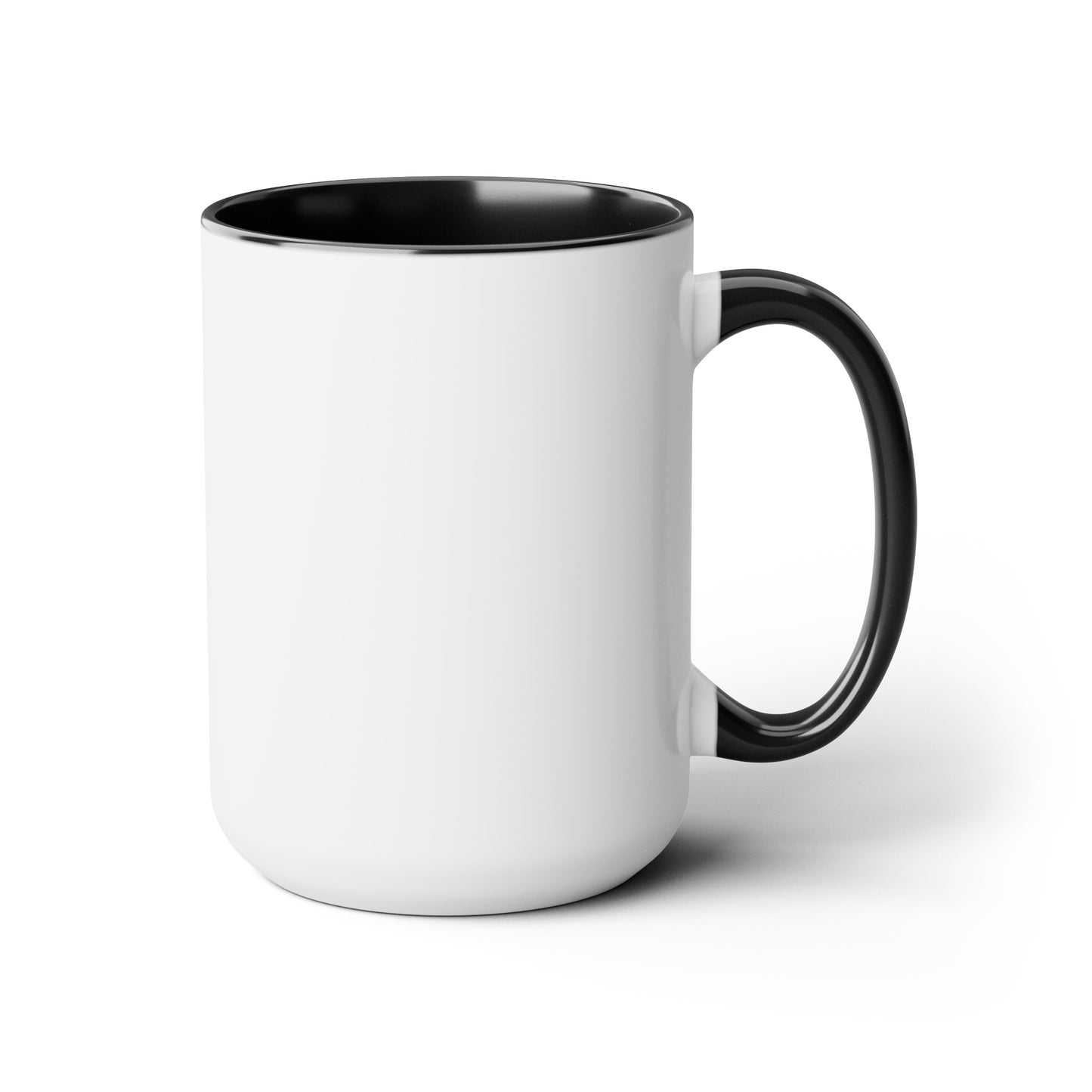 Two-Tone Coffee Mugs, 15oz Black Music America Soul