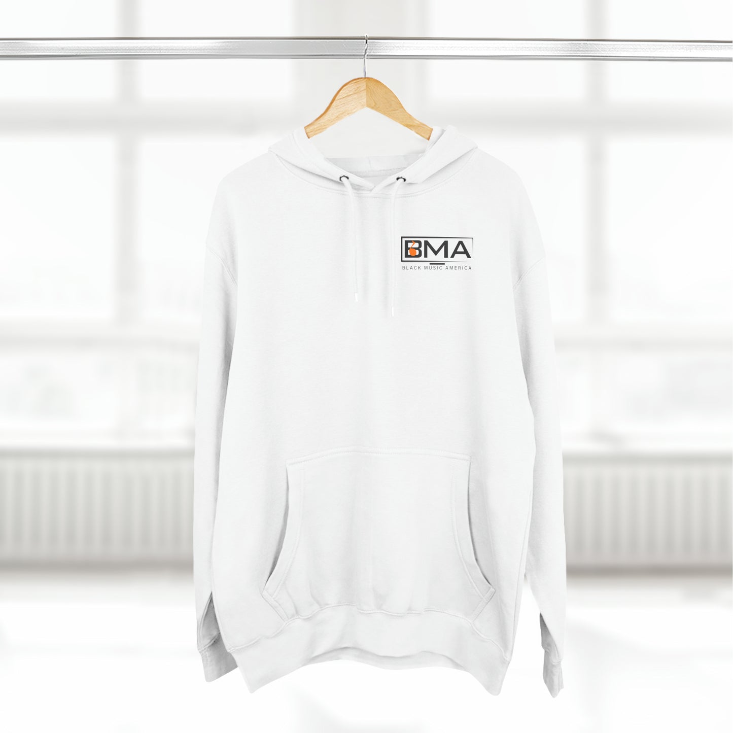 Three-Panel Fleece Hoodie BMA Bongo Back Design